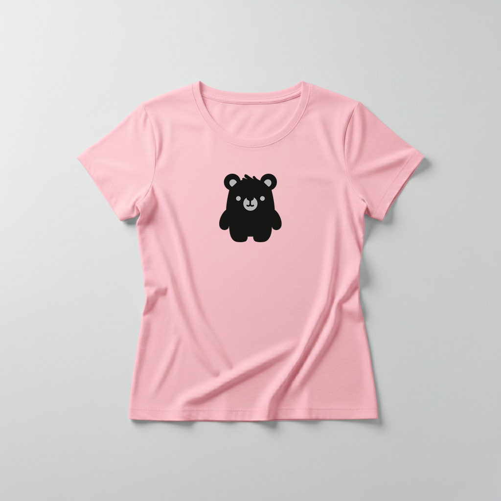 Estampa Urso Básico Preto APAE Guabiruba