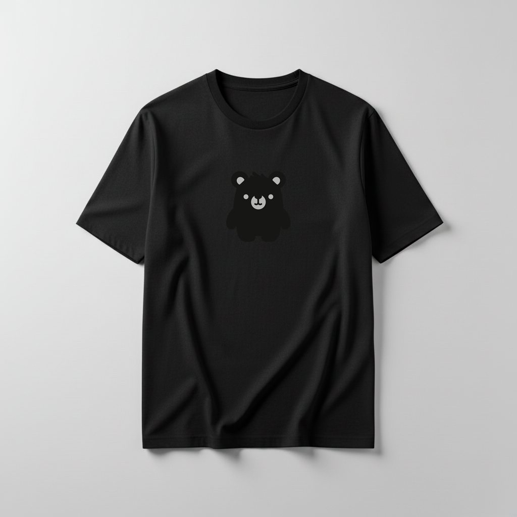 Estampa Urso Básico Preto APAE Guabiruba