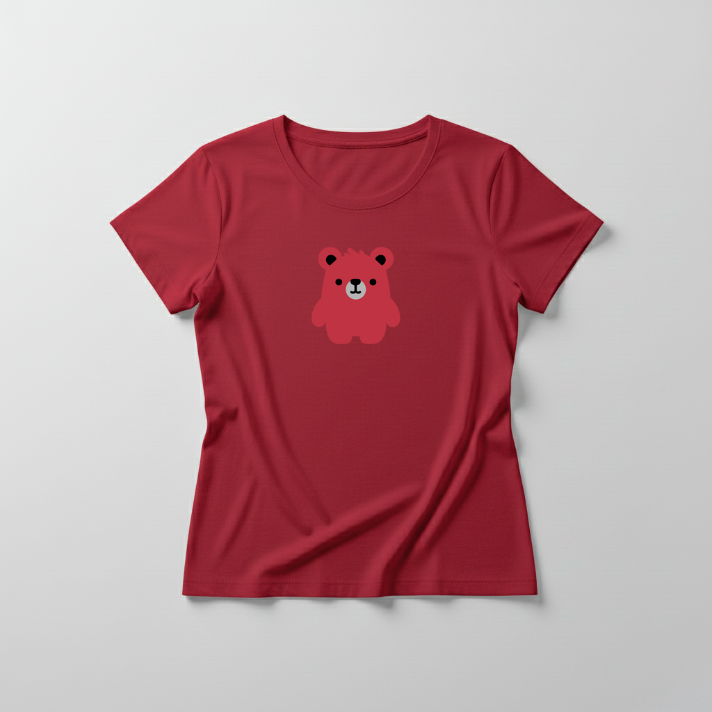 Estampa Urso Básico Bordo APAE Guabiruba