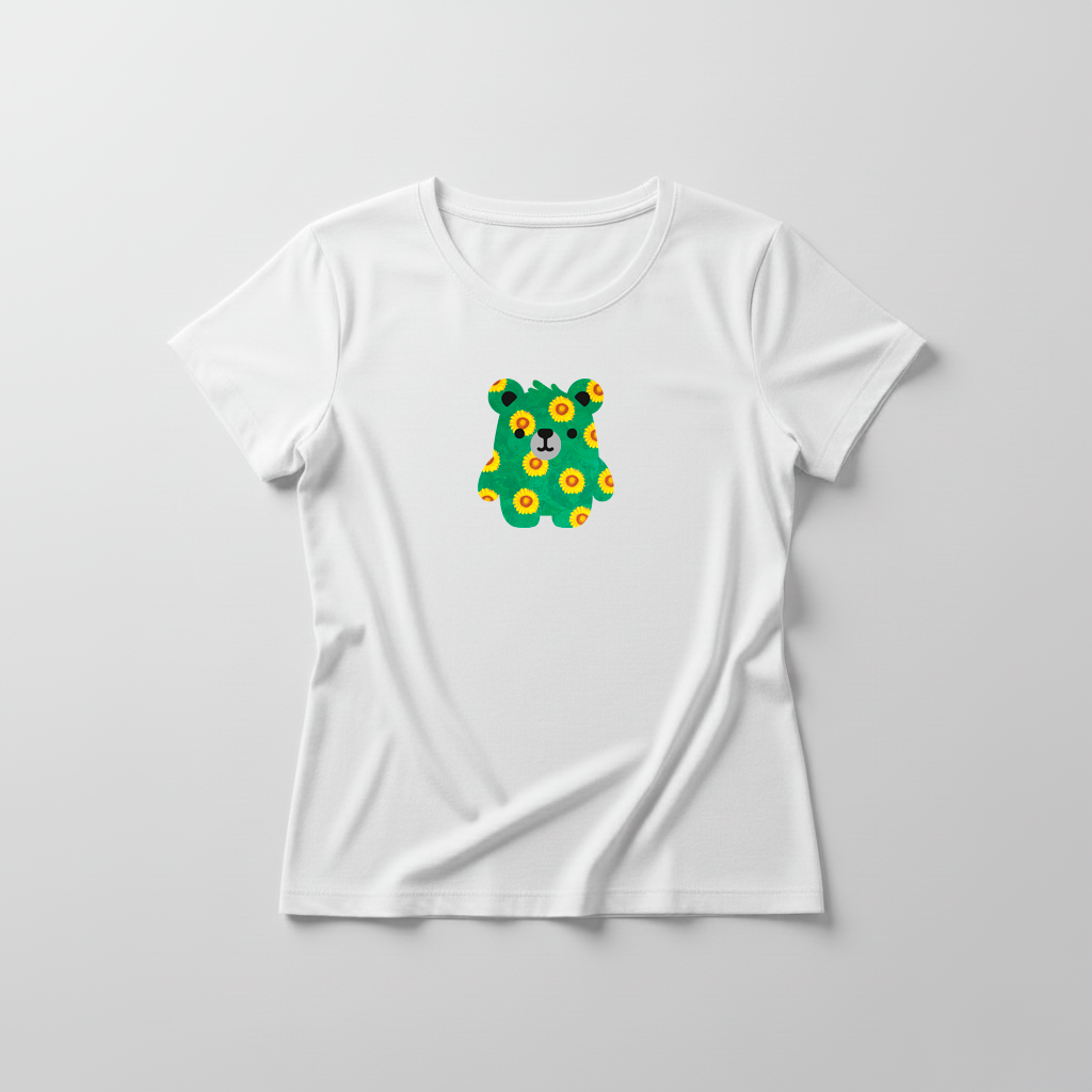 Estampa Urso Girassol APAE Brusque