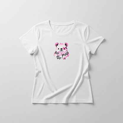 Estampa Urso Rosa Pixado APAE Guabiruba