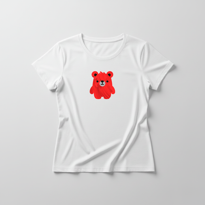 Estampa Urso Vermelho Pintado APAE Brusque