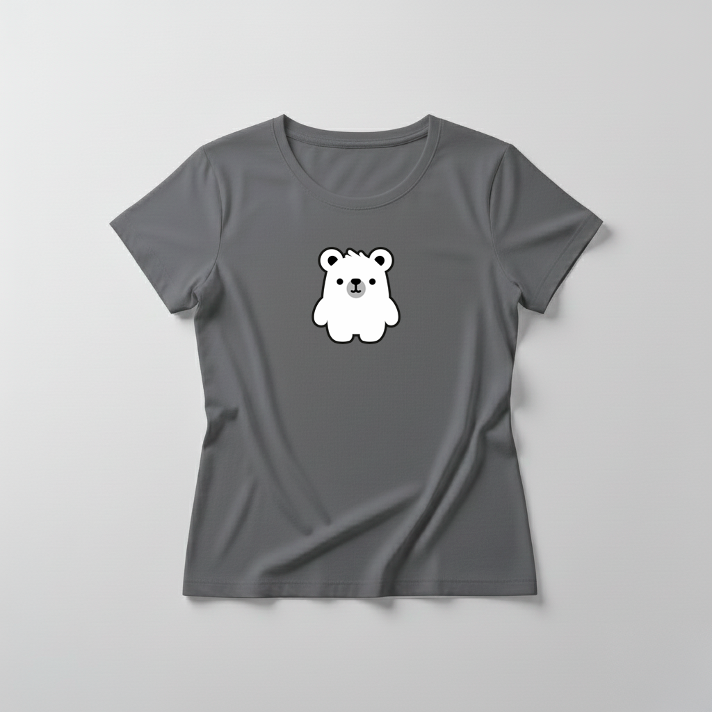 Estampa Urso Básico Branco APAE Brusque