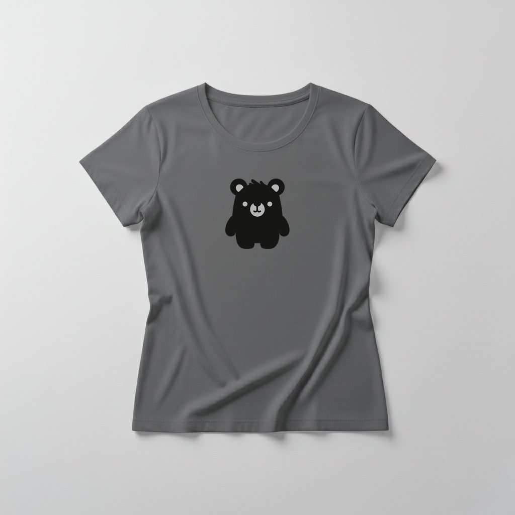 Estampa Urso Básico Preto APAE Guabiruba