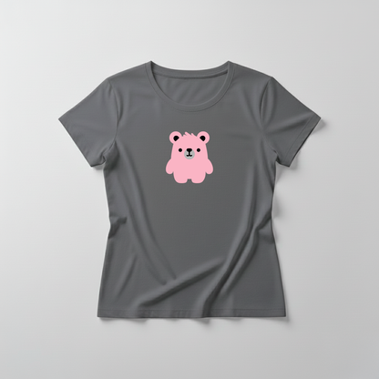 Estampa Urso Básico Rosa AMA Brusque