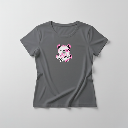 Estampa Urso Rosa Pixado APAE Guabiruba