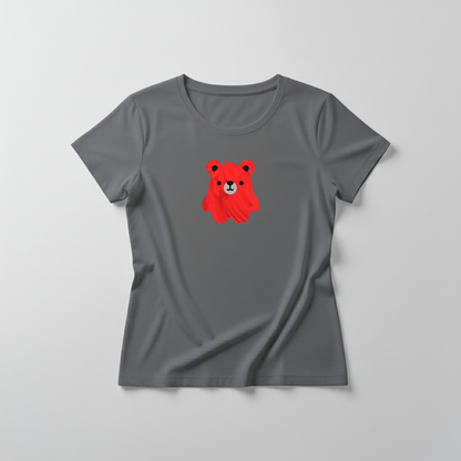 Estampa Urso Vermelho Pintado APAE Brusque