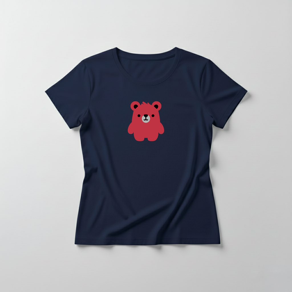 Estampa Urso Básico Bordo APAE Guabiruba
