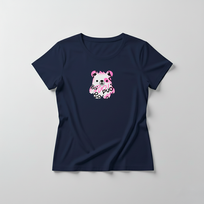 Estampa Urso Rosa Pixado APAE Guabiruba