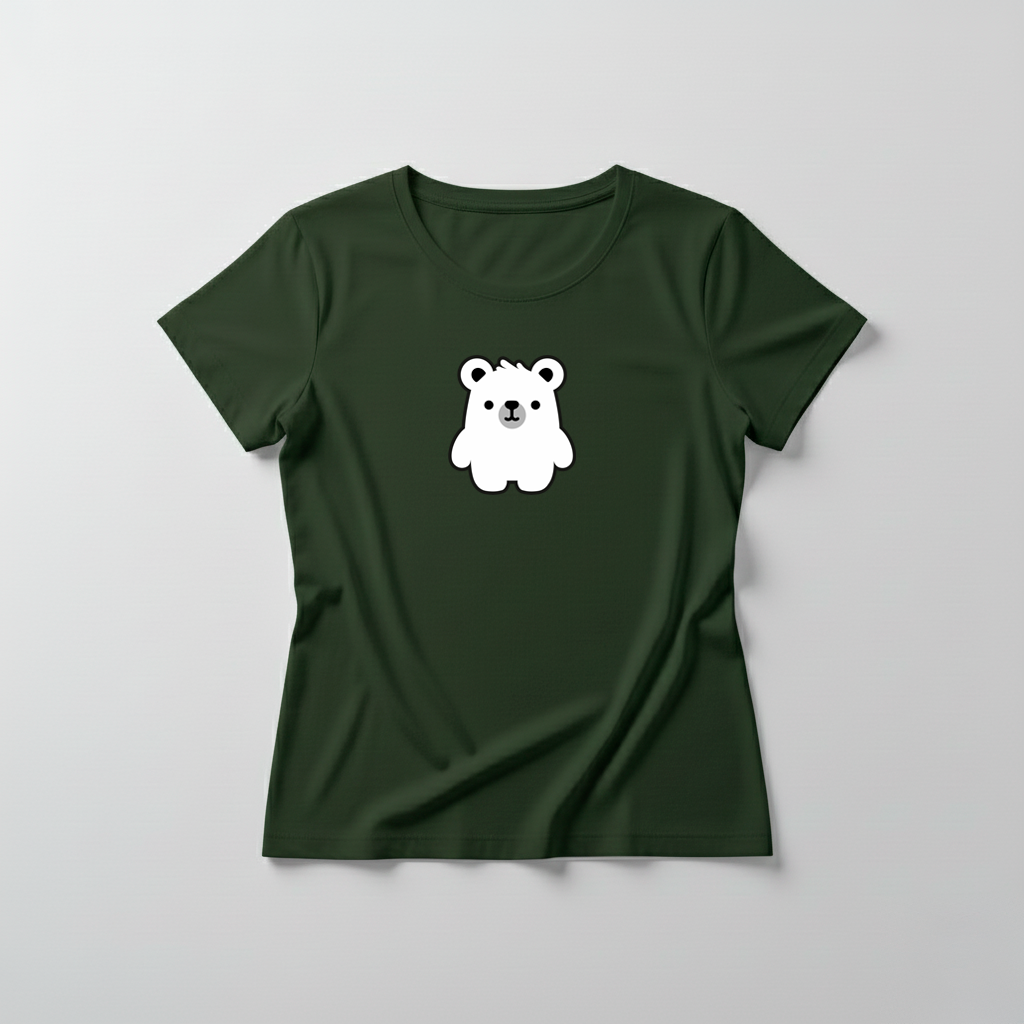 Estampa Urso Básico Branco APAE Brusque