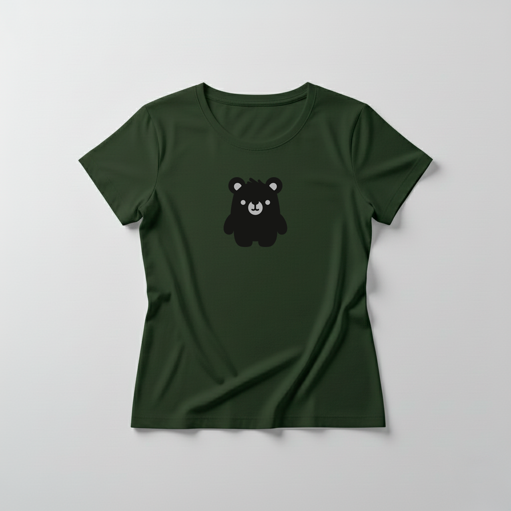 Estampa Urso Básico Preto APAE Guabiruba