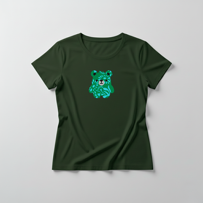 Estampa Urso Verde Estampado APAE Guabiruba