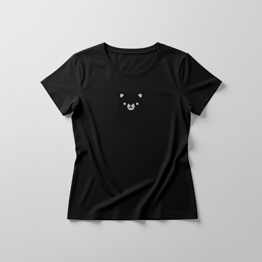 Estampa Urso Básico Preto APAE Guabiruba