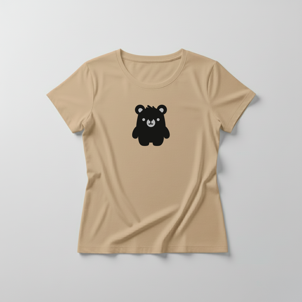 Estampa Urso Básico Preto APAE Guabiruba