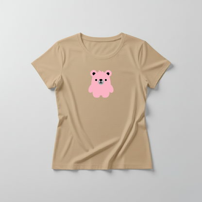 Estampa Urso Básico Rosa AMA Brusque