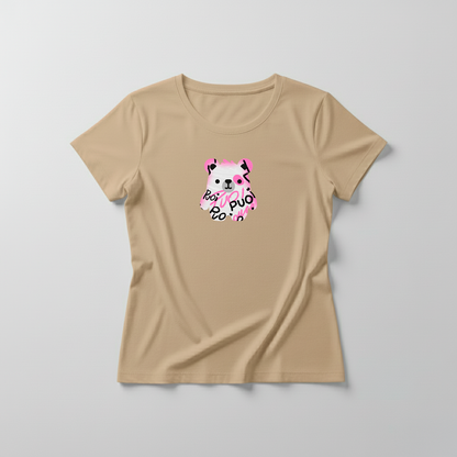 Estampa Urso Rosa Pixado APAE Guabiruba