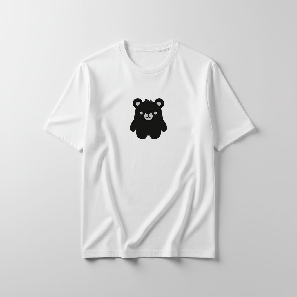 Estampa Urso Básico Preto APAE Guabiruba