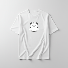 Estampa Urso Básico Branco APAE Brusque