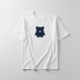 Estampa Urso Básico Branco AMA Brusque