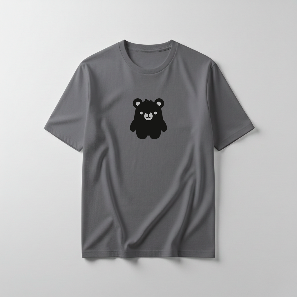 Estampa Urso Básico Preto APAE Guabiruba