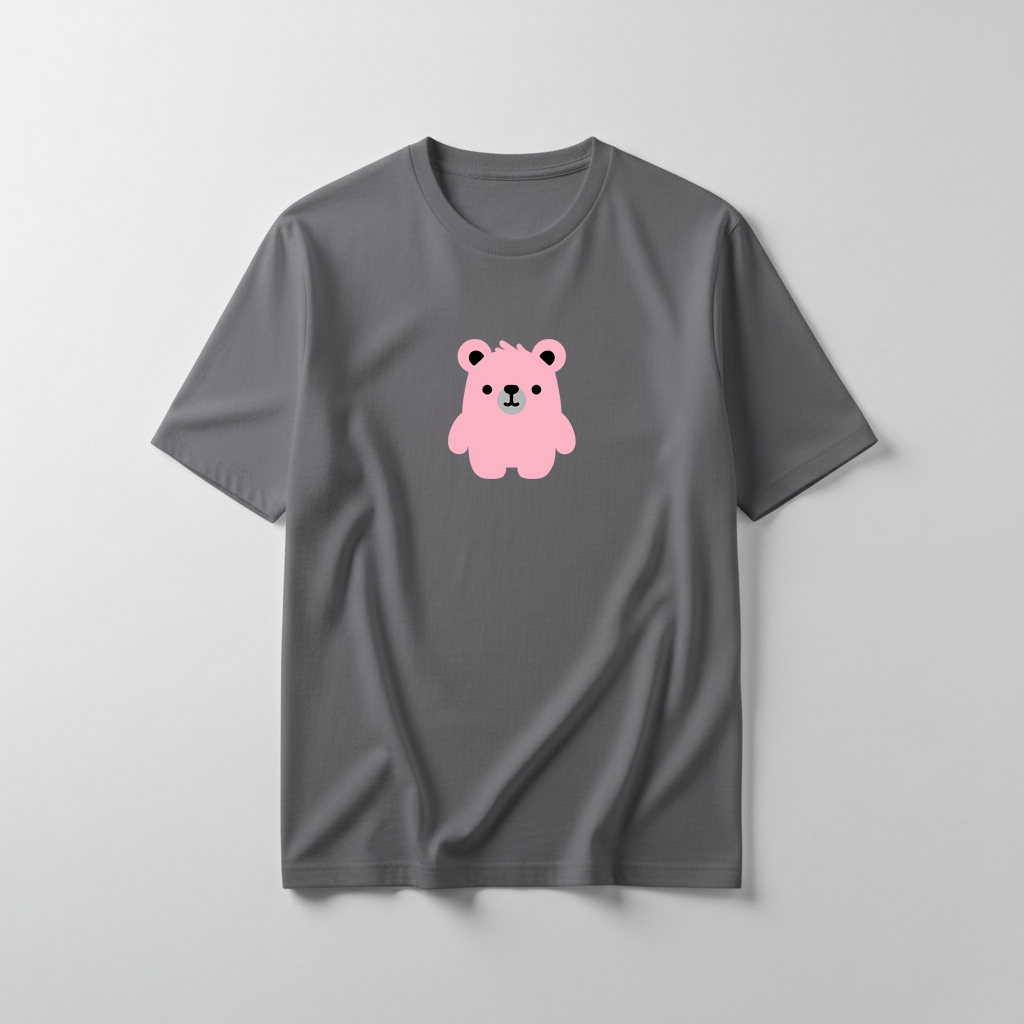 Estampa Urso Básico Rosa AMA Brusque