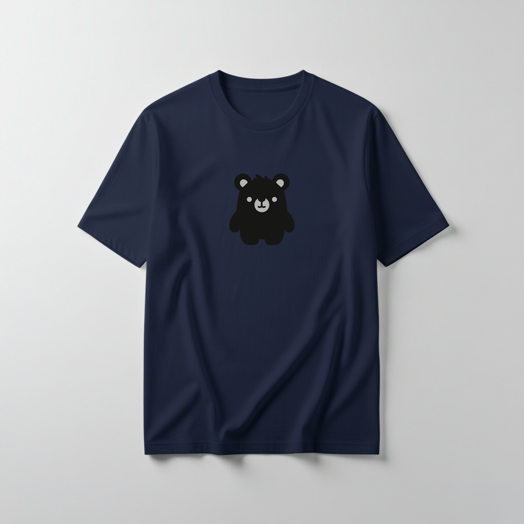 Estampa Urso Básico Preto APAE Guabiruba