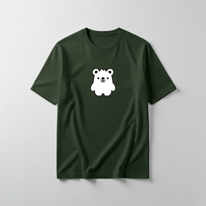 Estampa Urso Básico Branco APAE Brusque