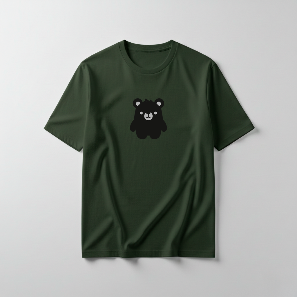 Estampa Urso Básico Preto APAE Guabiruba
