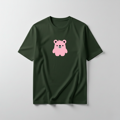 Estampa Urso Básico Rosa AMA Brusque