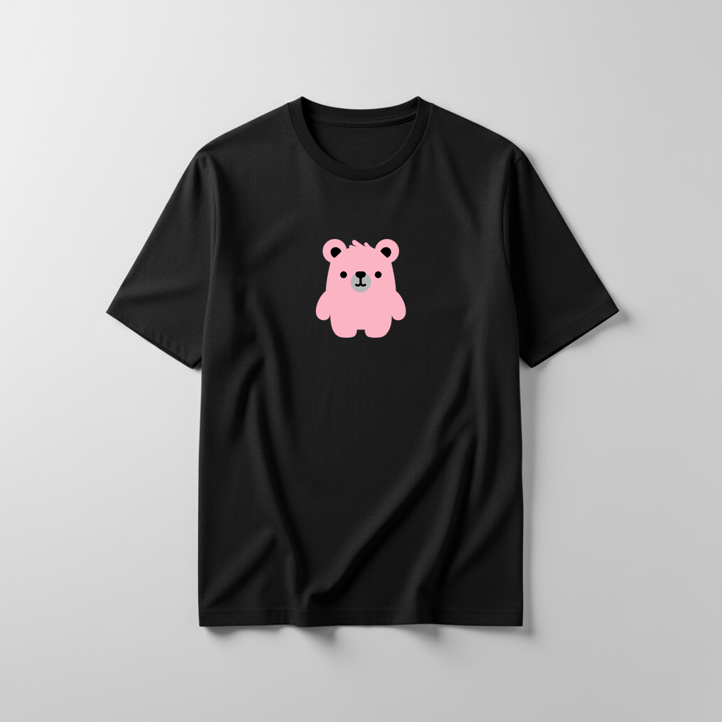 Estampa Urso Básico Rosa AMA Brusque