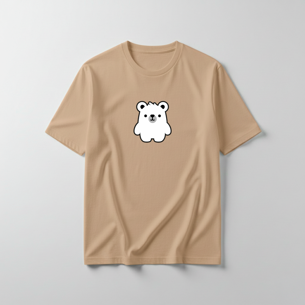 Estampa Urso Básico Branco APAE Brusque