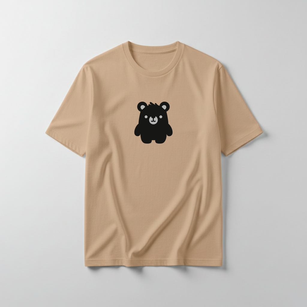 Estampa Urso Básico Preto APAE Guabiruba