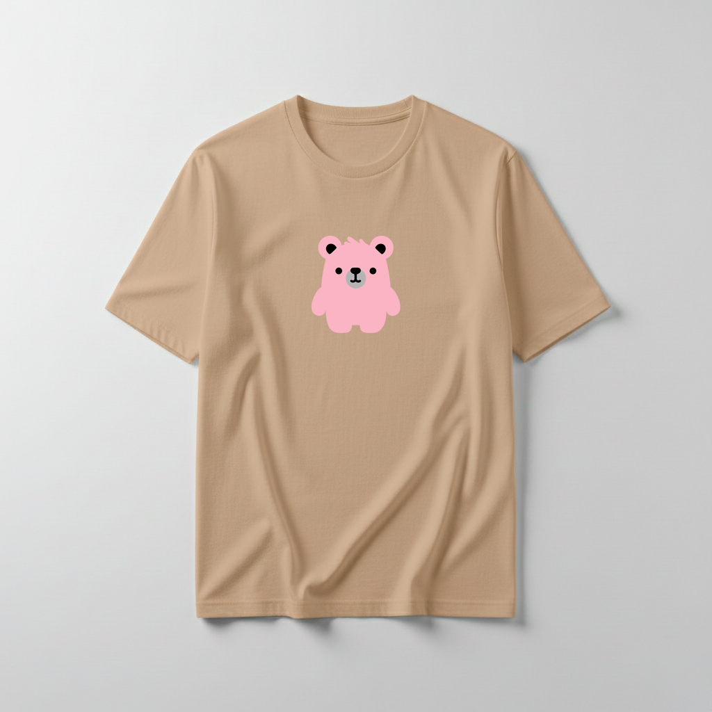 Estampa Urso Básico Rosa AMA Brusque