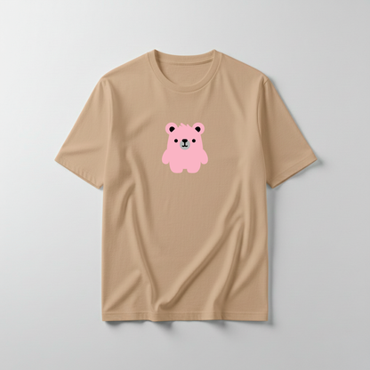 Estampa Urso Básico Rosa AMA Brusque