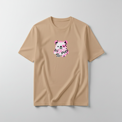 Estampa Urso Rosa Pixado APAE Guabiruba