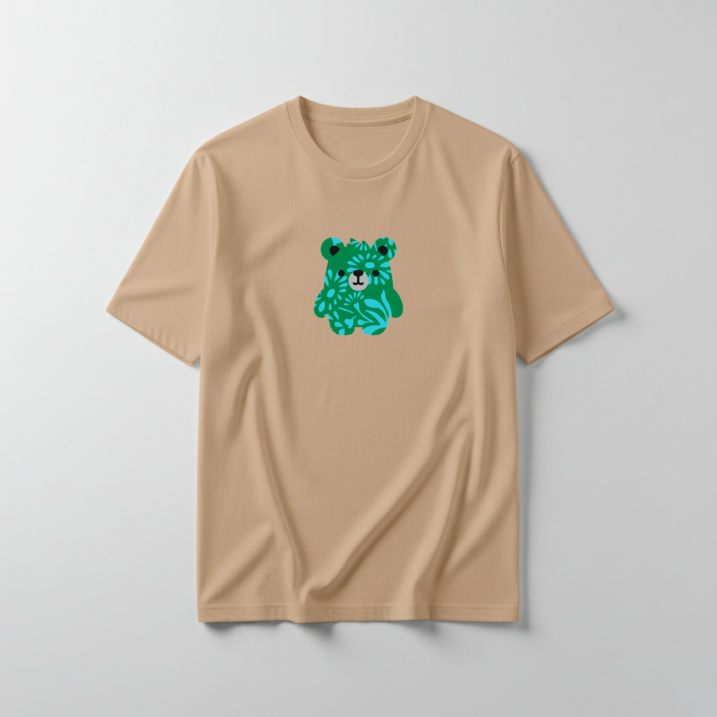 Estampa Urso Verde Estampado APAE Guabiruba
