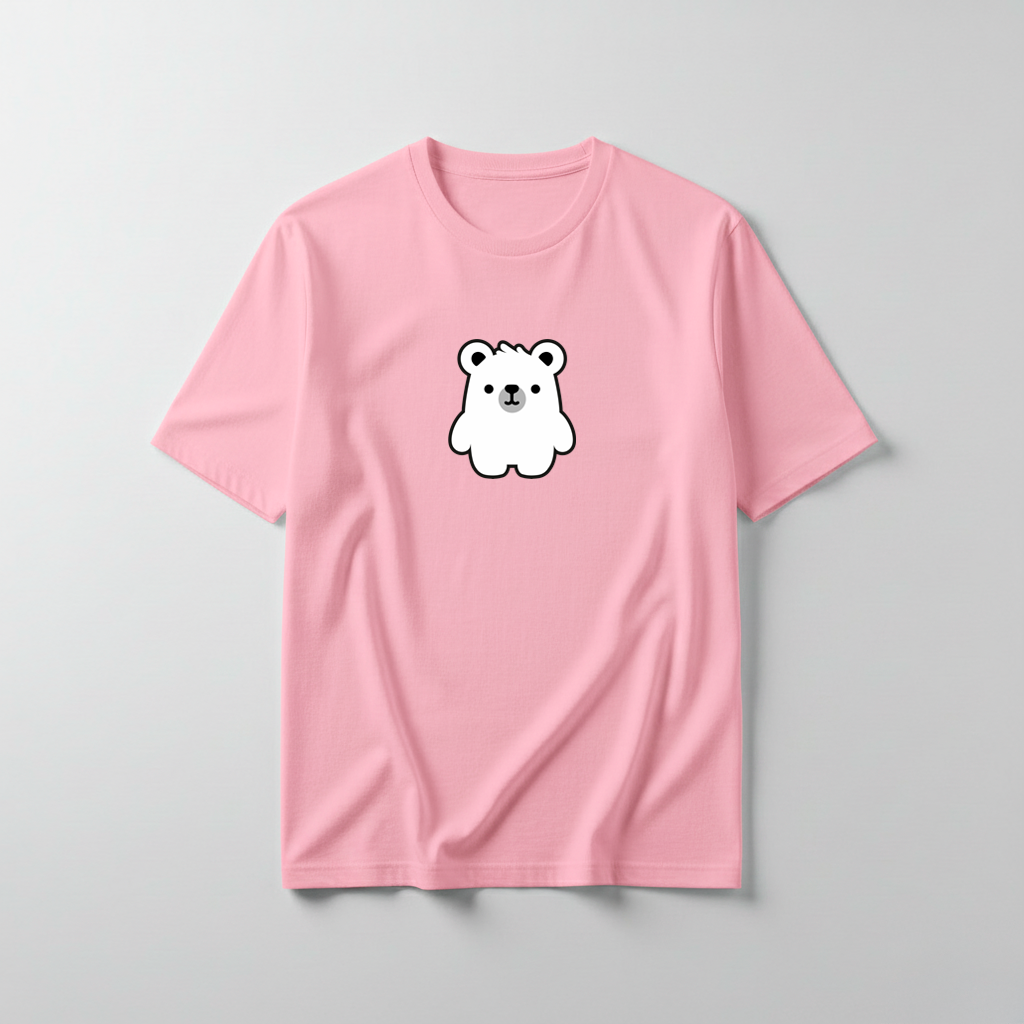 Estampa Urso Básico Branco APAE Brusque