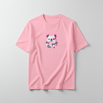 Estampa Urso Rosa Pixado APAE Guabiruba