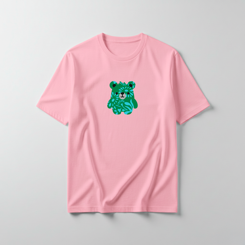 Estampa Urso Verde Estampado APAE Guabiruba