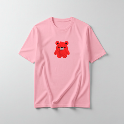 Estampa Urso Vermelho Pintado APAE Brusque
